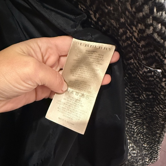 Burberry Prorsum / London Line Tweed Herringbone Peacoat / Double Breasted - Picture 11 of 17
